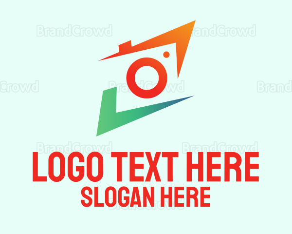 Colorful Photography Camera Lens Logo