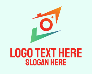 Videography - Colorful Photography Camera Lens logo design
