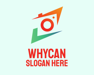 Colorful Photography Camera Lens  Logo