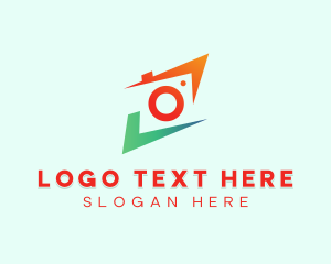 Youtube Channel - Colorful Photography Camera Lens logo design