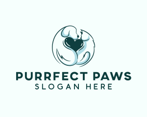 Kitty - Pet Heart Veterinary logo design