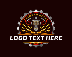 Repair - Industrial Gear Laser Cutting logo design