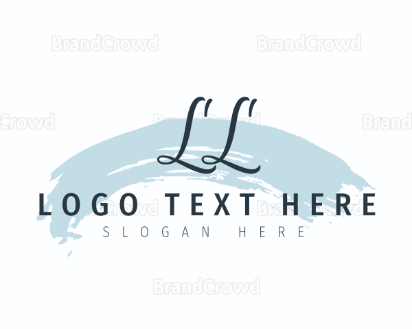 Watercolor Brush Cursive Logo