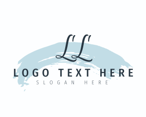 Handwritten - Watercolor Brush Cursive logo design