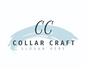 Watercolor Brush Cursive logo design