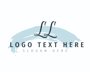 Style - Watercolor Brush Cursive logo design