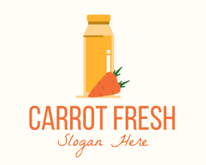 Carrot - Carrot Juice Bottle logo design