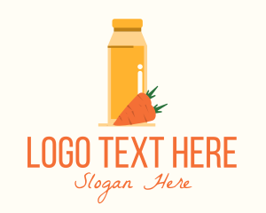 Carrot - Carrot Juice Bottle logo design