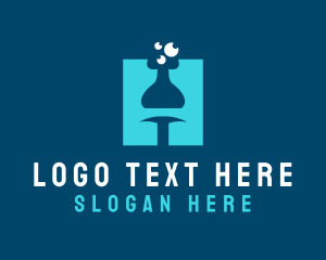 Toxic - Laboratory Letter H logo design