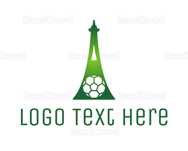 Green Soccer Tower Logo