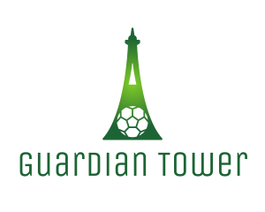 Green Soccer Tower logo design