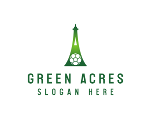 Green Soccer Tower logo design