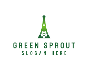 Green Soccer Tower logo design