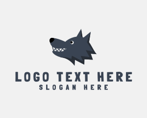 Dog - Cute Alpha Wolf logo design