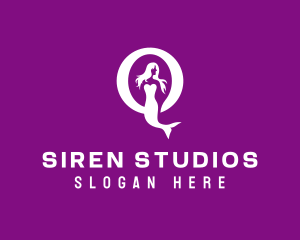 Siren - Mermaid Siren Beauty logo design