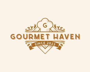 Gourmet Chef Toque logo design