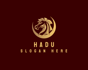 Gold - Horse Stallion Equine logo design