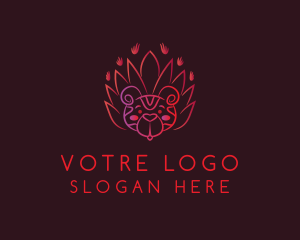 Flower Bear Luxury logo design