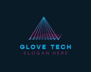 Generic Pyramid Tech logo design