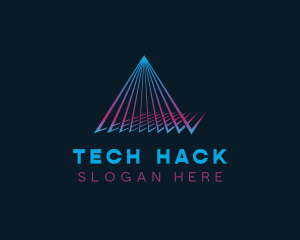 Generic Pyramid Tech logo design