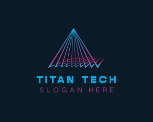 Generic Pyramid Tech logo design