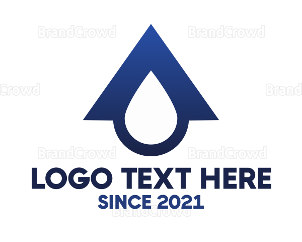 Blue Roof Drop Logo