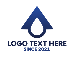 Blue Roof Drop logo design