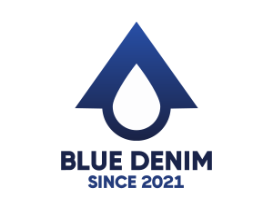 Blue Roof Drop logo design