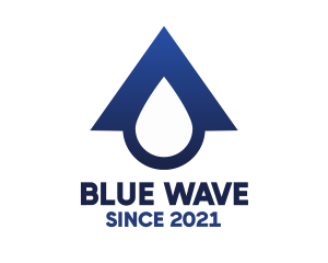 Blue Roof Drop logo design