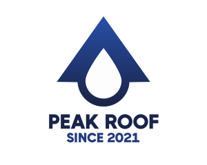 Blue Roof Drop logo design