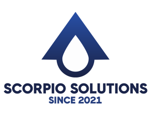 Blue Roof Drop logo design