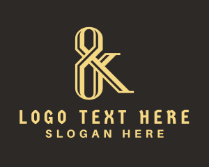 Typography - Stylish Font Ampersand logo design