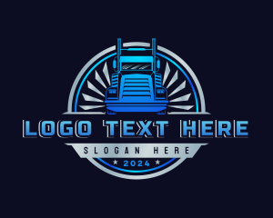 Trucking - Truck Freight Logistics logo design