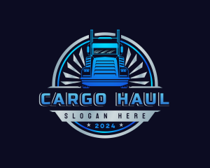 Truck Freight Logistics logo design