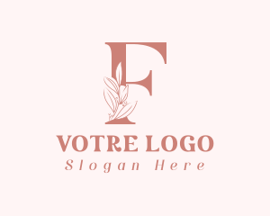 Event - Elegant Leaves Letter F logo design