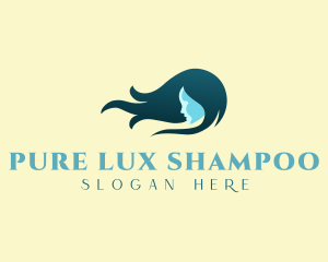 Shampoo - Woman Beauty Hair logo design