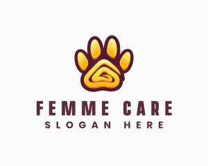 Modern Paw Pet Care logo design