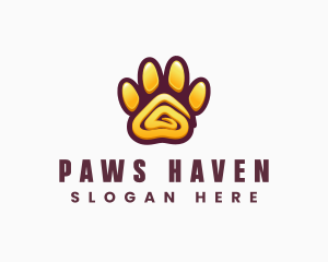 Modern Paw Pet Care logo design