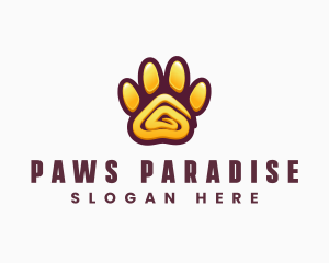 Modern Paw Pet Care logo design