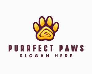 Modern Paw Pet Care logo design