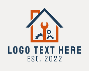 Residential - Industrial House Real Estate logo design