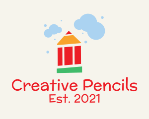 Pencil Kindergarten Learning logo design