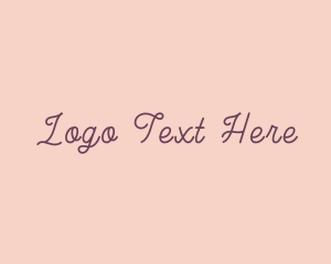 Apparel - Feminine Cursive Beauty logo design