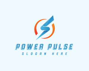 Voltage - Sharp Power Thunder Voltage logo design