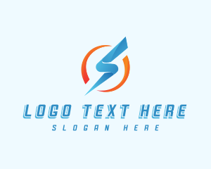 Voltage - Sharp Power Thunder Voltage logo design