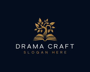 Luxury Tree Book  logo design