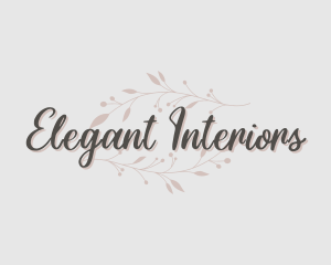 Elegant Botanical Flower logo design