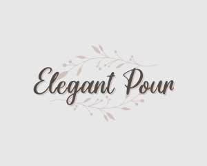 Elegant Botanical Flower logo design