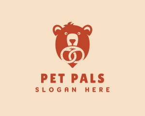 Pretzel Bear Bakery logo design