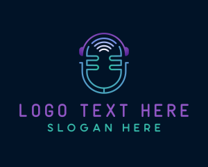 Audio - Podcast Streaming App logo design